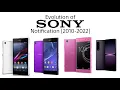 Lagu Evolution of Sony Notifications (2010-2022)