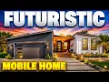 MOST FUTURISTIC triple wide mobile home I ve toured Prefab House tour
