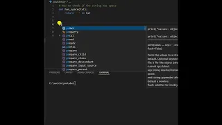 how to check if string has space