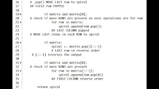 Spiral Matrix Arrays Strings Leetcode Python