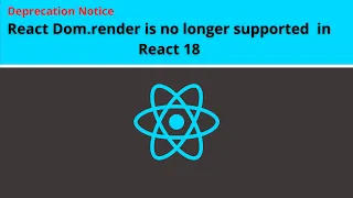 Deprecation notice ReactDOM render is no longer supported in React 18 Fixed