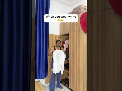 When you wear other colours VS white 🤲😂 #shorts #relatable