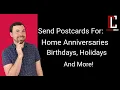 Send a Home Anniversary Postcard in Command