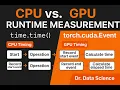 Runtime measurement for deep CPU vs GPU torch cuda Event