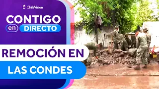 "PERDIMOS TODO EL 1ER PISO": Vecinos de Las Condes siguen sacando el barro - Contigo en Directo