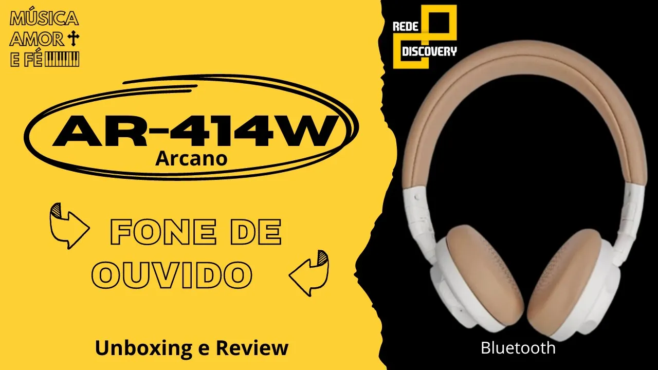 Fone de ouvido Arcano AR-414W Bluetooth | Unboxing e Review
