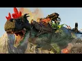 TAMING THE SUPER RARE SHINY BURNING REX ARK LOST ISLAND DLC EP16
