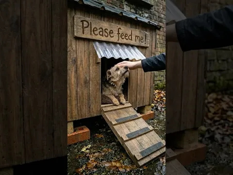 Stray Dog Left in the Rain… We Built Them a Warm Home ❤️🐶