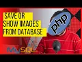 insert images on mysql database with php and show