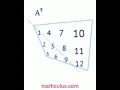 Transpose of a Matrix 3D Animation - MathCulus