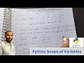 Scope of Variables in Python - Variable Scope in Python Programming Tutorials