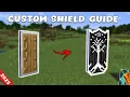 How to Make CUSTOM SHIELD in Minecraft TUTORIAL
