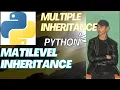 python Object oriented programming multiple Inheritance and Multilevel Inheritance