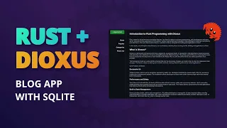 Develop A Simple Blog App With Rust And Dioxus Using SQLite
