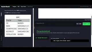 Hackerrank SQL Problem 2 Select By ID