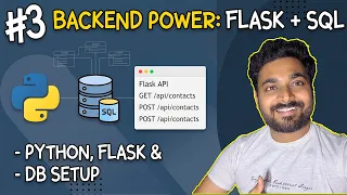Build a Python Flask Backend API Connect Database Full Stack Part 3