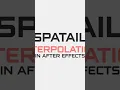 Spatial Interpolation in Adobe After Effects 10