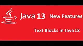 Java 13 Features Text blocks in Java JDK 13 Java Beam