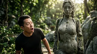 Almost fainted from being scared by the stone statue #TheStoneHasComeToLife