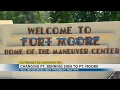 Welcome to Fort Benning Sign switched to Fort Moore
