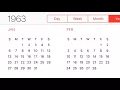 1963 Calendar