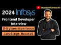 2024 Infosys part 1 frontend interview questions and answers 3-5 year experience Detailed answer