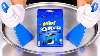 ASMR | Ice Cream Rolls - Mini Oreo Cookies