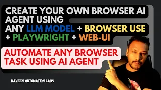 How to create your own Browser AI Agent using any LLM Model Playwright Browser-Use Web-UI