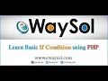 Php if Condition Tutorial on Php Statement eWaySol