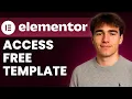 How To Access Free Elementor Templates Tutorial 2026