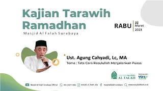 Download TATA CARA RASULULLAH MENJALAN.. - Kajian Sholat Tarawih Masjid Al Falah - Ust. Agung Cahyadi, Lc, MA MP3