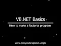 VB NET Basics How to make a factorial program using Recursive procedure