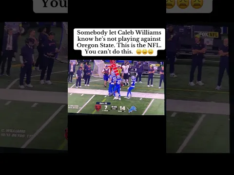 Caleb Williams has INCREDIBLE talent, but that don’t mean nothing if you don’t start putting it