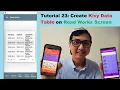 Kivy Mobile App Create Kivy Data Table to show Road Works