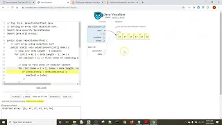 Java SelectionSortWalkThrough