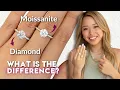 Download Lagu Moissanite vs Lab Grown Diamond - What’s REALLY Better? | 2ct on Hand Comparison By Bonnie Jewelry