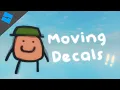 Outdated How to make Moving Decals Wiggling Decals Fast Roblox Tutorial