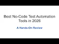 Best No-Code Test Automation Tools in 2026