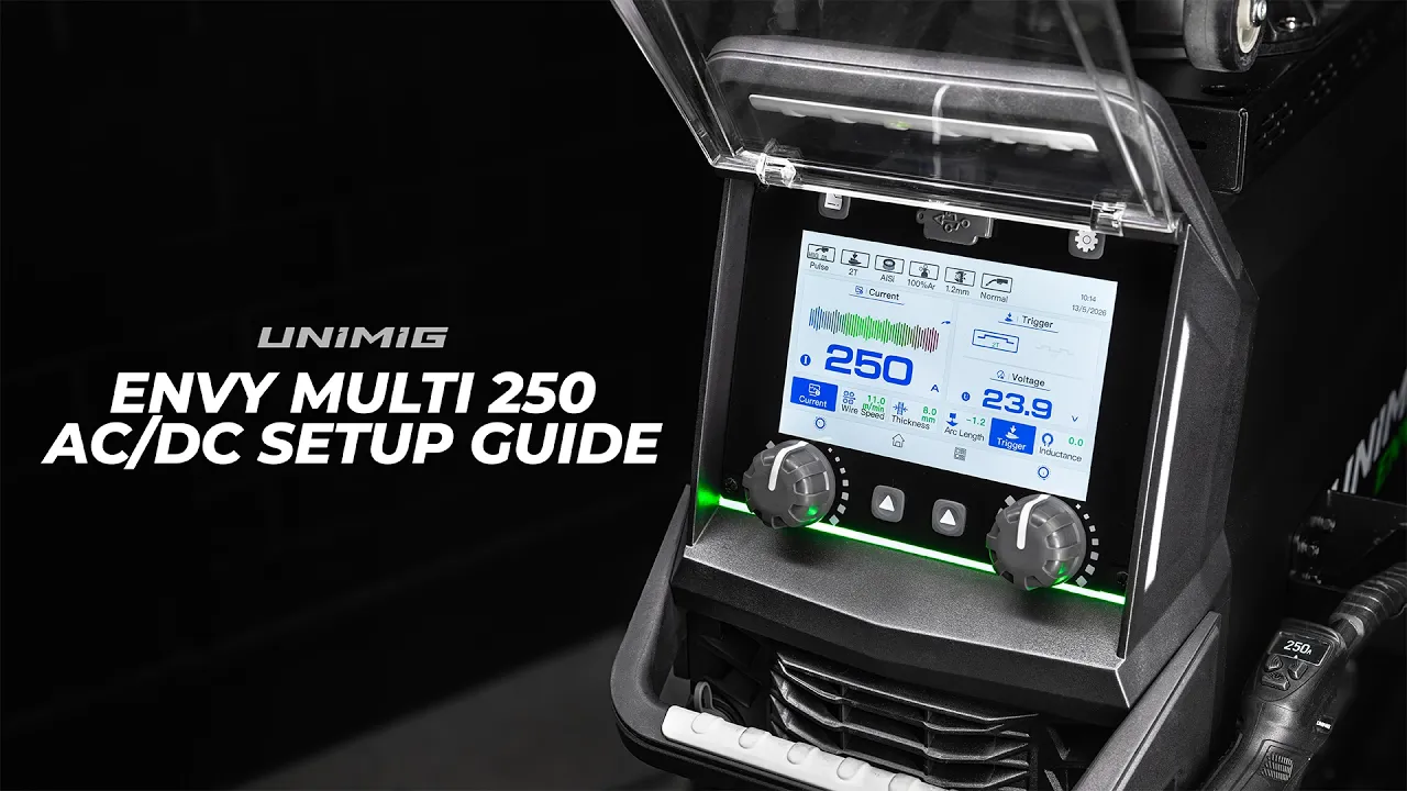 ENVY MULTI 250 AC/DC Setup Video - YouTube thumbnail