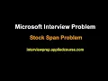 Coding Interview Problem Stock Span Problem Applied AI Course