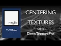 Centering an Image using DrawTexturePro