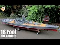 Giant DIY Yamato RC Battleship Scout Plane Launch Gunfire