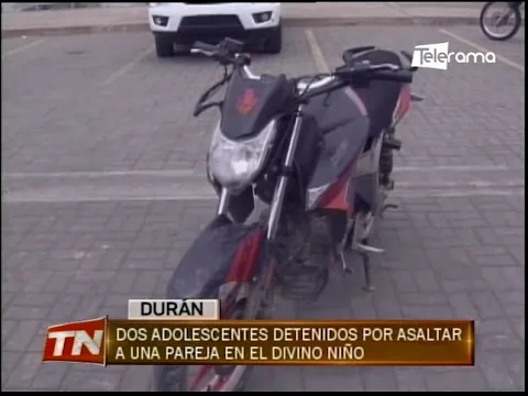 Alias Geri fue detenidos en flagrancia tras robar a una pareja en la calle