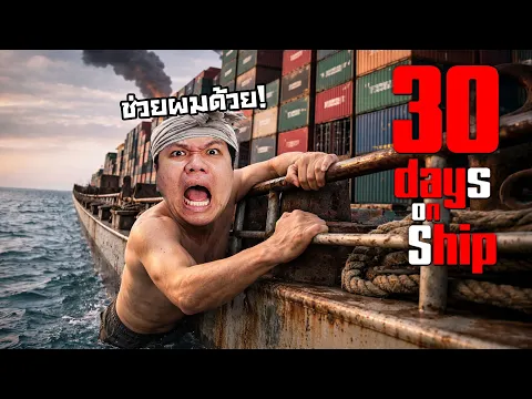 Video Thumbnail: ลุงเหม็นตื่นมา บนเรือบรรทุกสินค้าร้าง | 30 Days on Ship DEMO