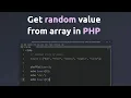 How to get random items from an array using php