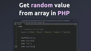 How to get random items from an array using php