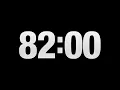 Countdown timer 1 hour and 22 minutes 82 minutes