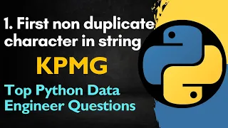 Python Coding Interview First Unique Character in a String