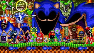 Sonic EXE One Last Round Full Playthrough ALL SECRETS EASTER-EGGS DEATHS 4K