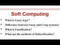 Soft Computing - Difference between Fuzzy and crisp Fuzzification and Defuzzification Explained